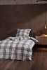Bettwäsche Karo Flanell Allover BW mit RV 21260